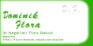 dominik flora business card